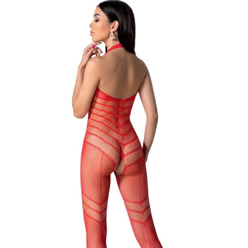 PASSION - BS100 WEISSER BODYSTOCKING, EINE GRÖSSE