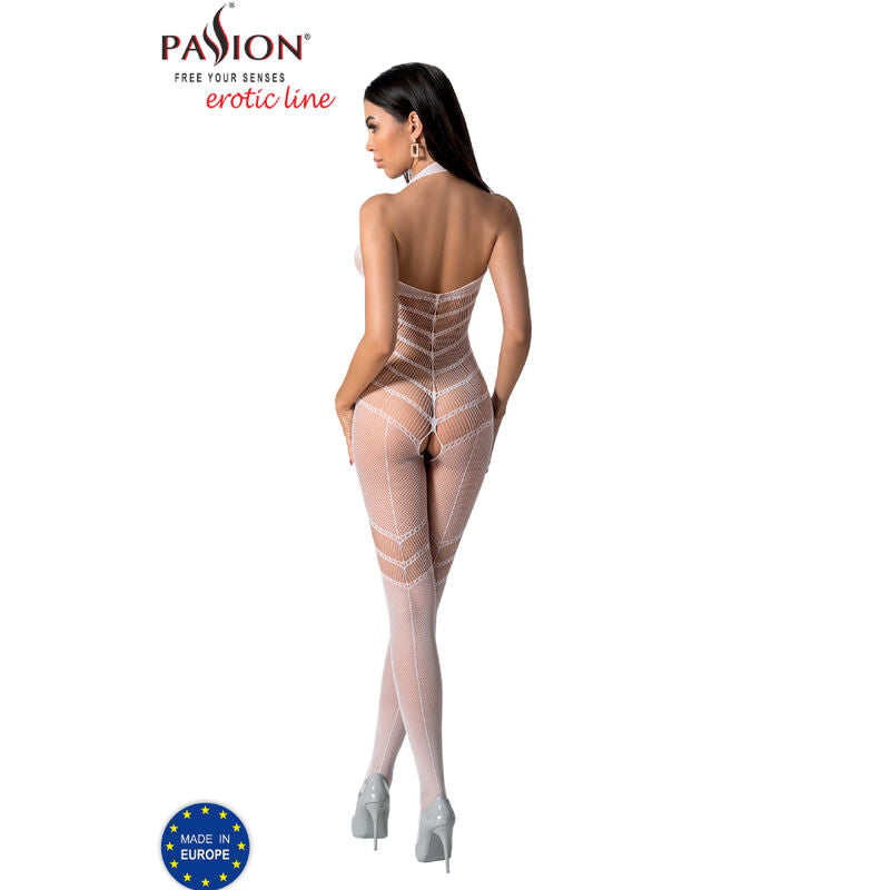 PASSION - BODYSTOCKING BLANC BS100, TAILLE UNIQUE