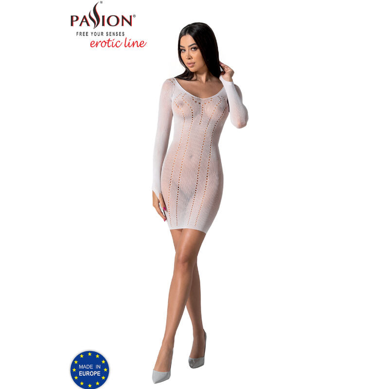 PASSIE - BS101 WITTE BODYSTOCKING, ÉÉN MAAT