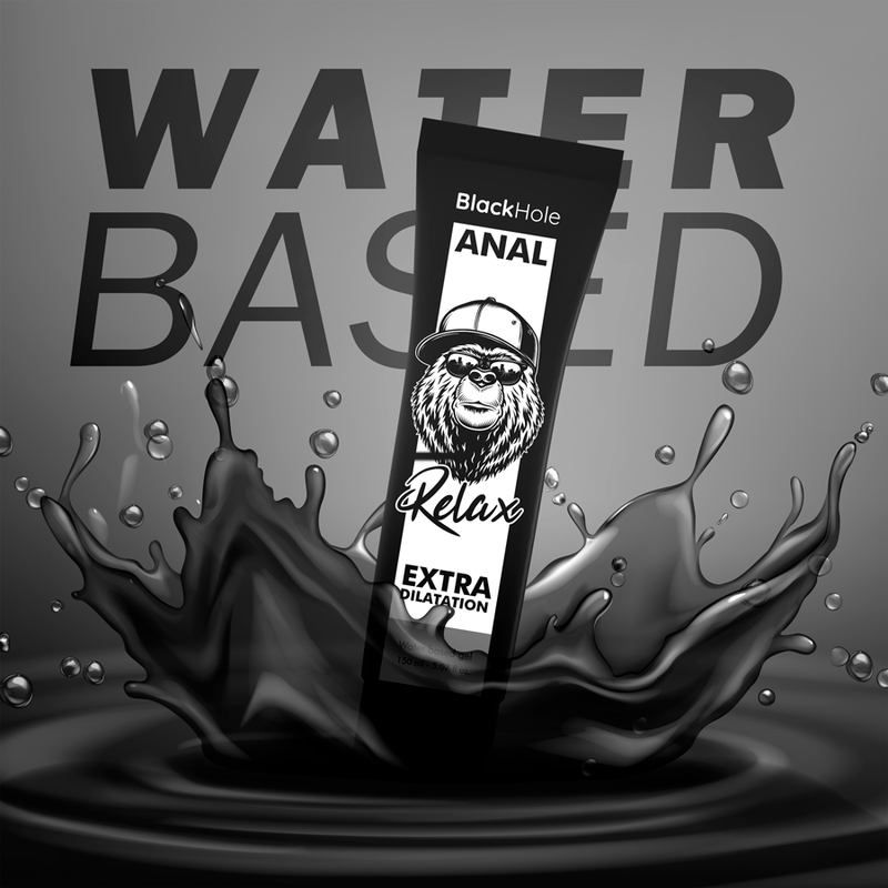 BLACK HOLE - GEL DE DILATATION ANALE À BASE D'EAU 150 ML