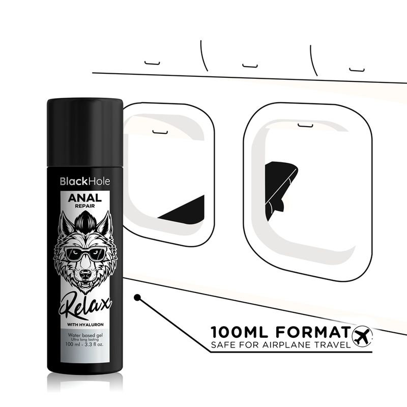 BLACK HOLE - ANAL REPAIR WATER-BASED RELAXATION WITH HYALURONIC ACID 100 ML