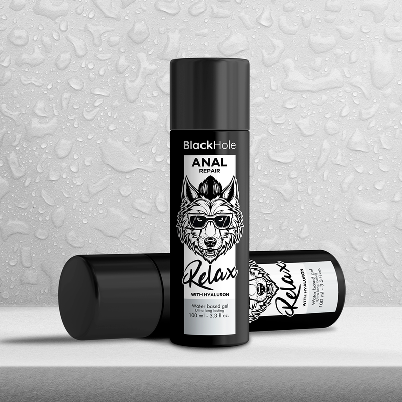 BLACK HOLE - RÉPARATION ANALE RELAXATION À BASE D'EAU AVEC ACIDE HYALURONIQUE 100 ML