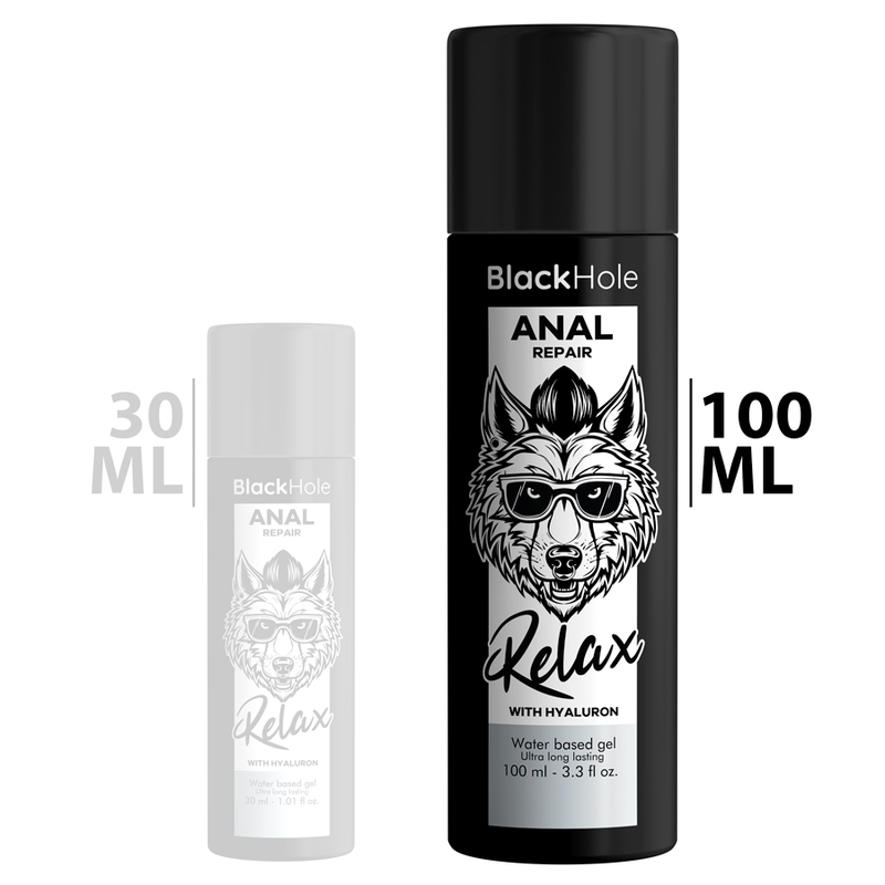 BLACK HOLE - ANALE HERSTELLING ONTSPANNING OP WATERBASIS MET HYALURONZUUR 100 ML