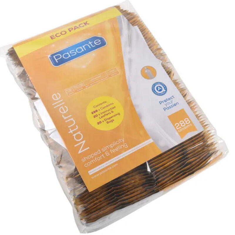 PASANTE - PRÉSERVATIFS ECO PACK SACHETS NATURELS 288 UNITÉS