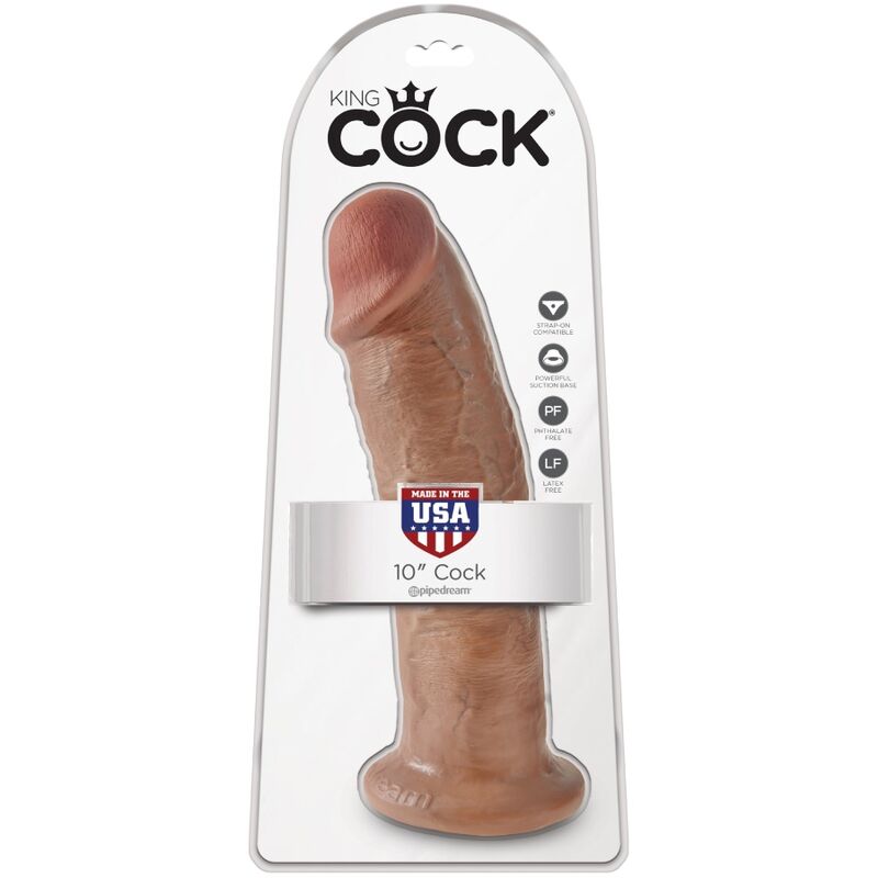 KING COCK - REALISTISCHE PENIS 24 CM CARAMEL
