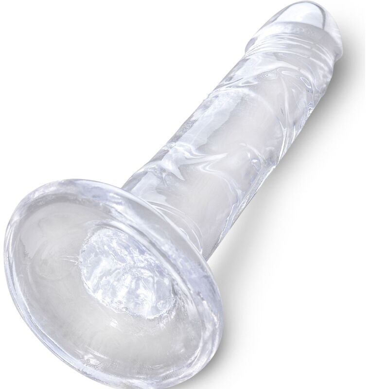 KING COCK - PÉNIS RÉALISTE CLAIR 15,5 CM TRANSPARENT