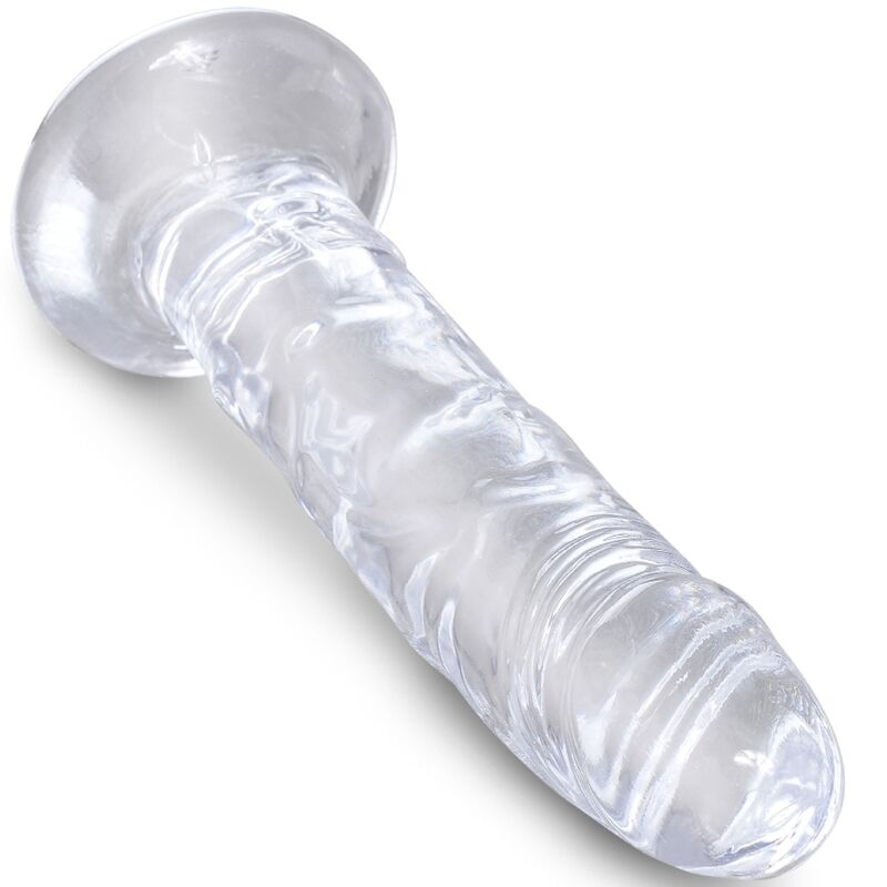 KING COCK - PÉNIS RÉALISTE CLAIR 15,5 CM TRANSPARENT