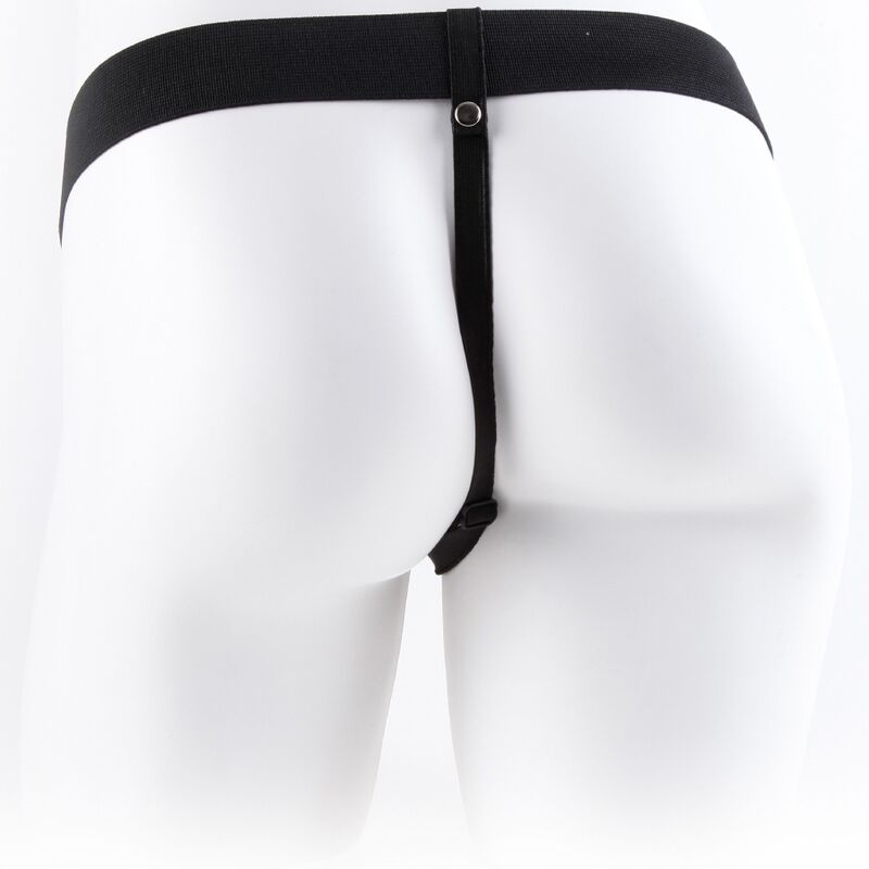 SÉRIE FETISH FANTASY - HARNAIS RÉGLABLE AVEC TÉLÉCOMMANDE, PÉNIS RÉALISTE AVEC TESTICULES 17,8 CM