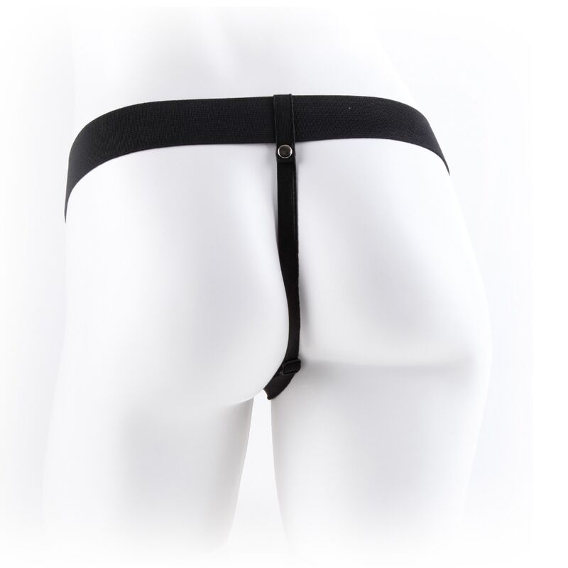 SÉRIE FETISH FANTASY - SANGLE RÉGLABLE PÉNIS RÉALISTE 28 CM