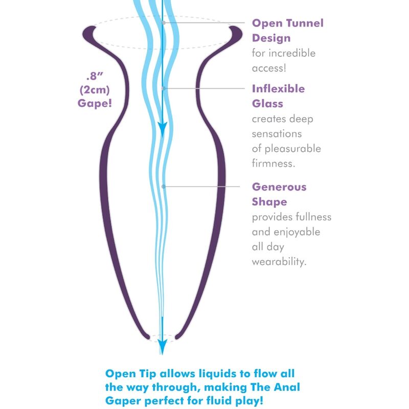 ANAL FANTASY ELITE COLLECTION - DILATATEUR ANAL GAPER POUR DÉBUTANT, CRISTAL TAILLE S