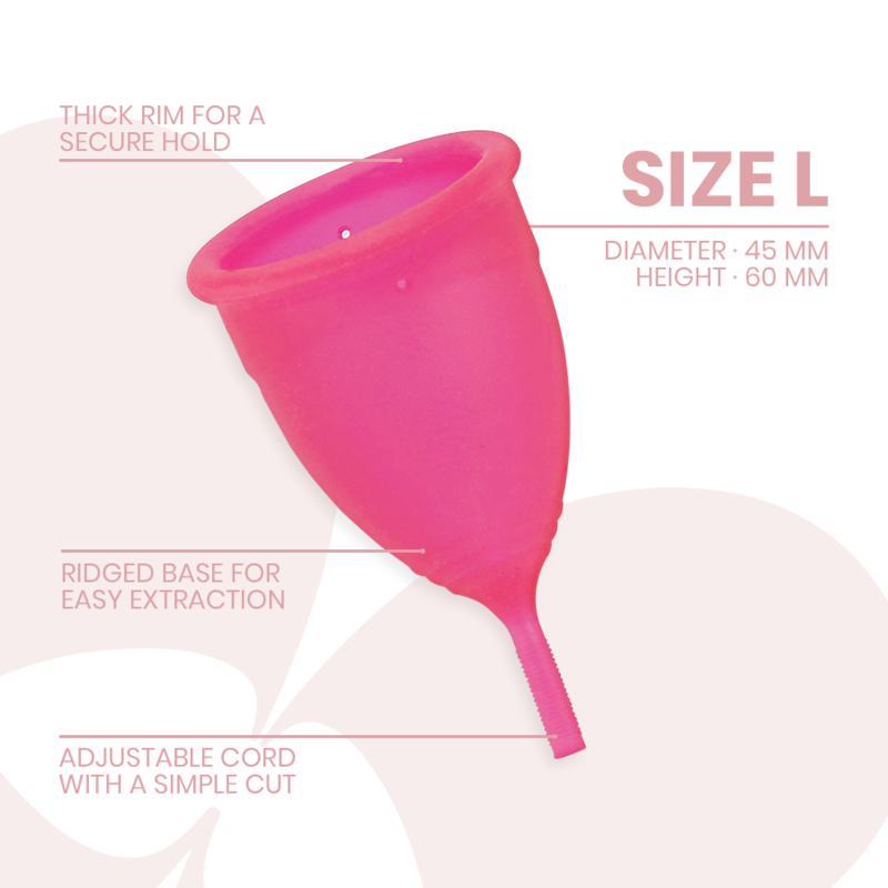 INTIMICHIC - MENSTRUATIECUP MEDISCHE SILICONEN - MAAT L