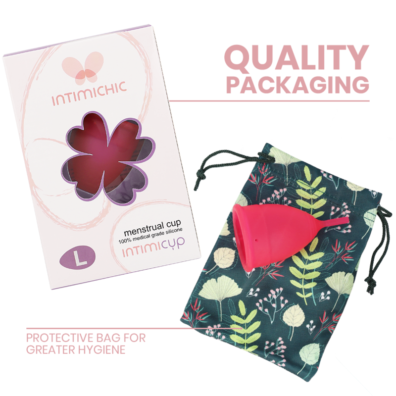 INTIMICHIC - MENSTRUATIECUP MEDISCHE SILICONEN - MAAT L