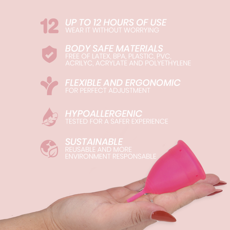 INTIMICHIC - MENSTRUATIECUP MEDISCHE SILICONEN - MAAT L