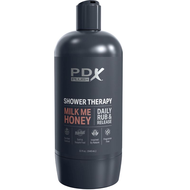 PDX PLUS - MASTURBATEUR STROKER DESIGN DE BOUTEILLE DISCRET SHAMPOING MILK ME HONEY CANDY