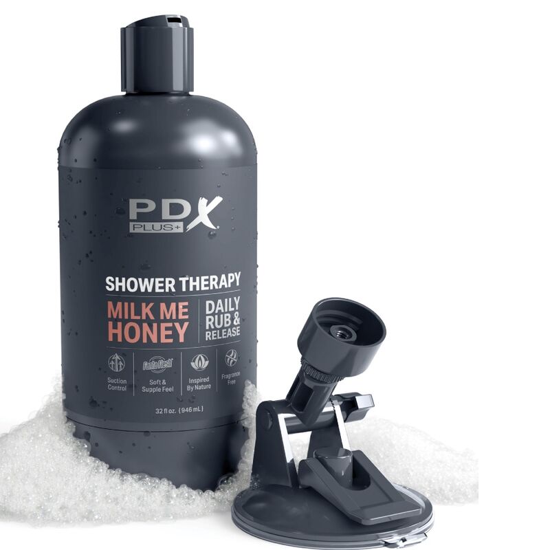 PDX PLUS - MASTURBATEUR STROKER DESIGN DE BOUTEILLE DISCRET SHAMPOING MILK ME HONEY CANDY