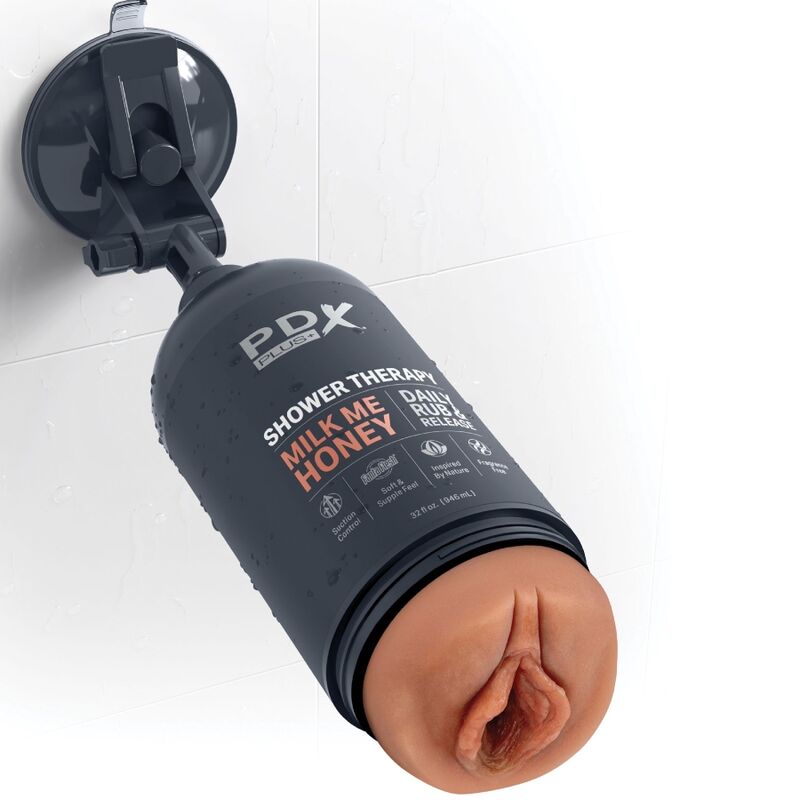 PDX PLUS - MASTURBATEUR STROKER DESIGN DE BOUTEILLE DISCRET SHAMPOING MILK ME HONEY CANDY