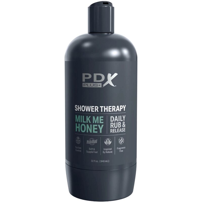 PDX PLUS - MASTURBATEUR STROKER DESIGN DE BOUTEILLE DISCRET SHAMPOING MILK ME HONEY