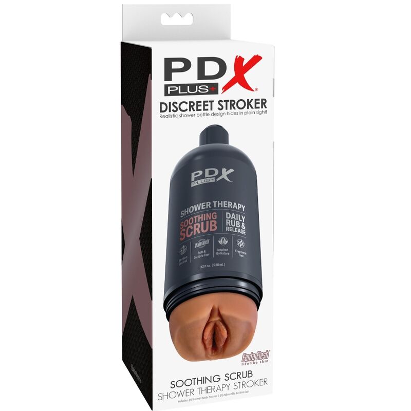 PDX PLUS - STROKER MASTURBATOR DISCRETE FLES ONTWERP VERZACHTENDE EXFOLIATIE SNOEPSHAMPOO