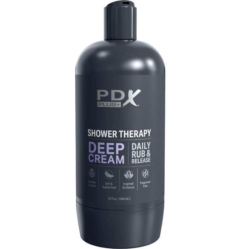 PDX PLUS - MASTURBATEUR STROKER DISCRET AVEC BOUTEILLE DE SHAMPOING CRÈME PROFONDE
