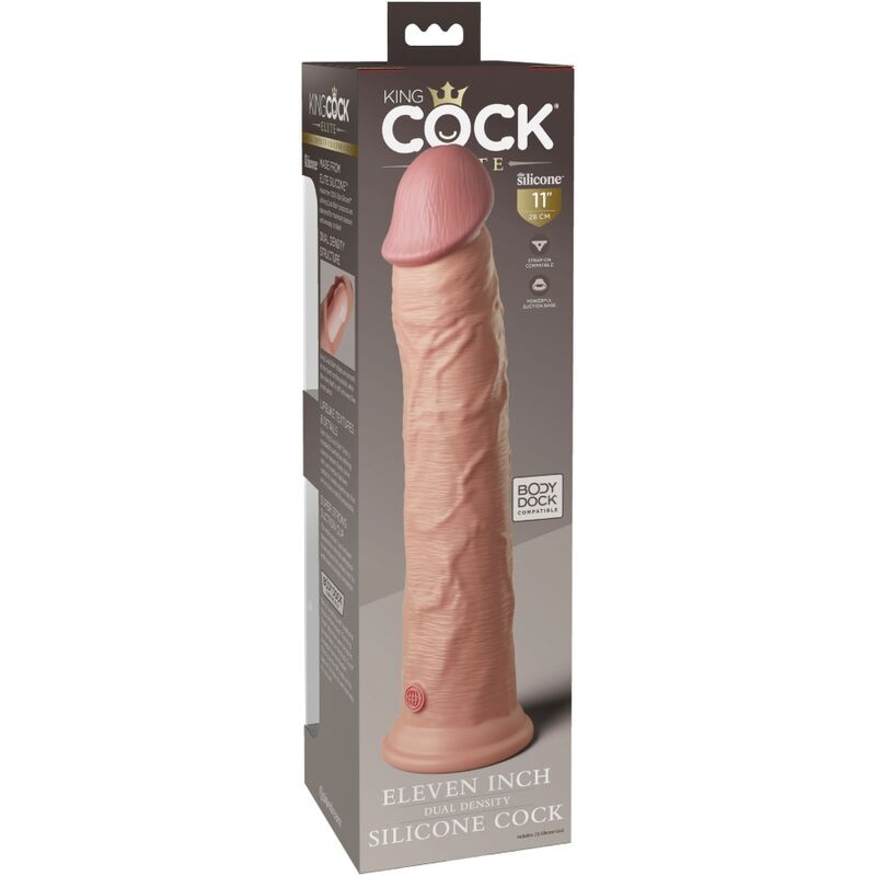 KING COCK - GODE RÉALISTE EN SILICONE ÉLITE 28 CM