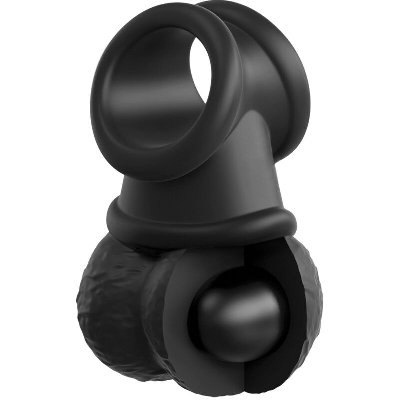 KING COCK - ELITE DELUXE ADJUSTABLE HARNESS KIT RING WITH TESTS &amp; DILDO 20.3 CM