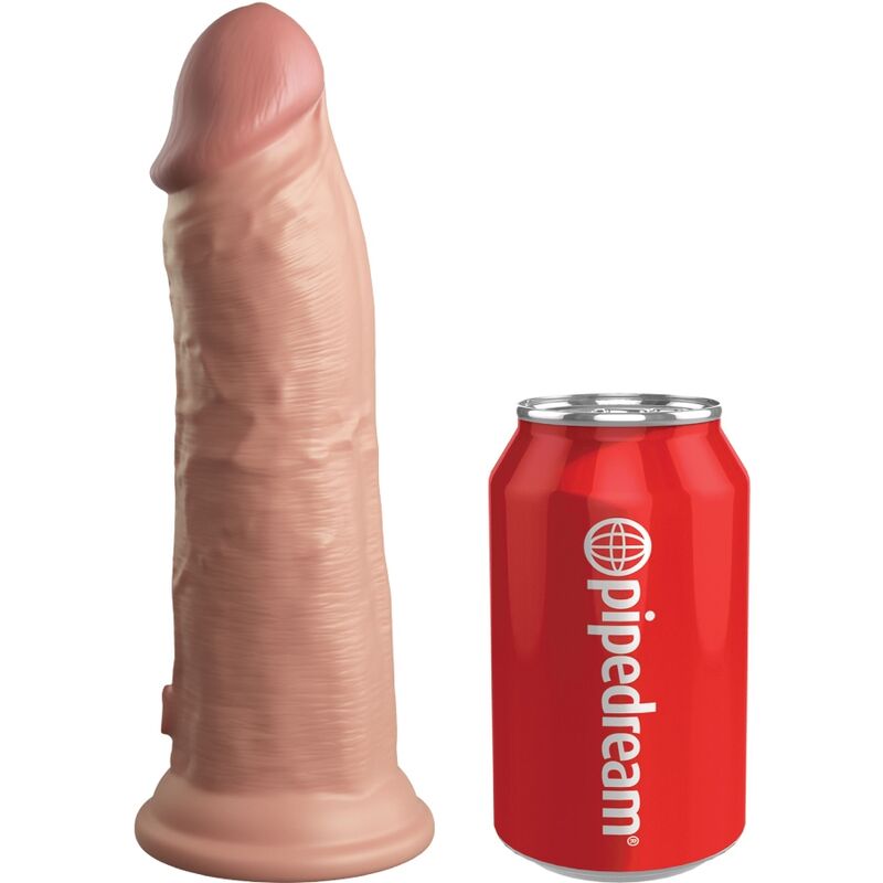 KING COCK - ELITE DELUXE ADJUSTABLE HARNESS KIT RING WITH TESTS &amp; DILDO 20.3 CM