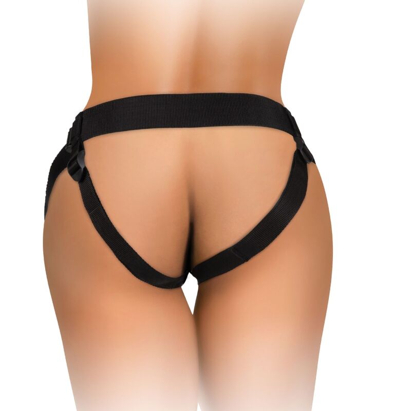 KING COCK - KIT HARNAIS RÉGLABLE ELITE DELUXE ANNEAU AVEC TESTS &amp; GODE 20,3 CM