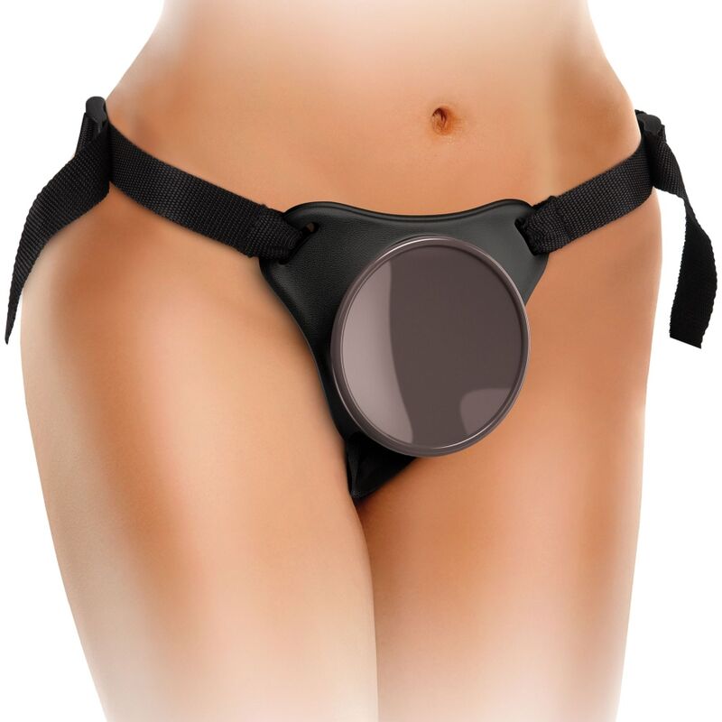 KING COCK - ELITE DELUXE ADJUSTABLE HARNESS KIT RING WITH TESTS &amp; DILDO 20.3 CM