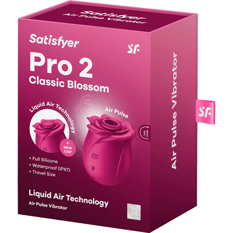 SATISFYER - VIBRATEUR AIR PULSE PRO 2 CLASSIC BLOSSOM