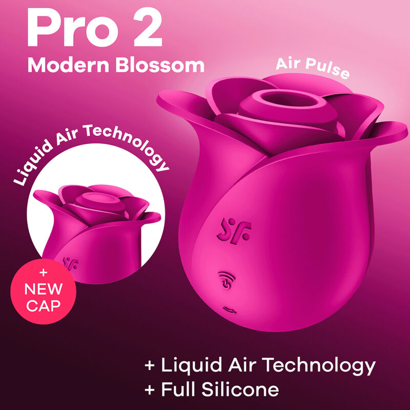SATISFYER - AIR PULSE PRO 2 MODERNE BLOESEM VIBRATOR