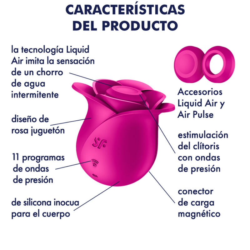 SATISFYER - AIR PULSE PRO 2 MODERNE BLOESEM VIBRATOR
