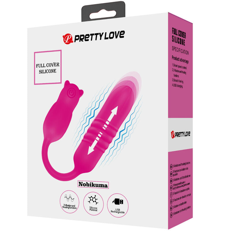 PRETTY LOVE - NOBIKUMA PINK SILICONE VIBRATION BULLET