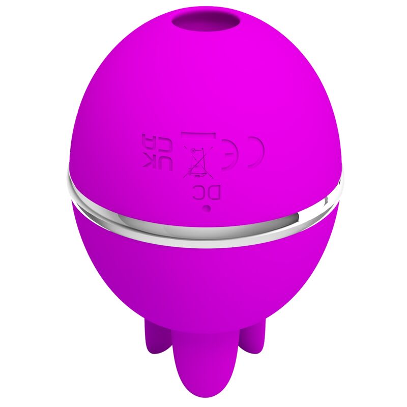 PRETTY LOVE - GEMINI BALL VIOLET. VIBRATEUR ROND EN SILICONE