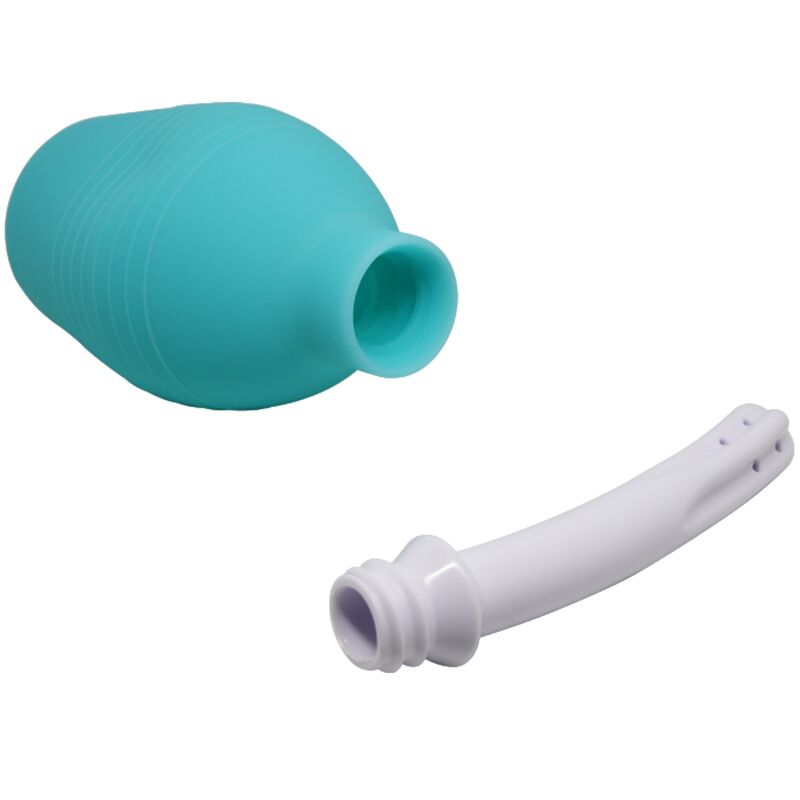 MR PLAY - DOUCHE ANALE EN CAOUTCHOUC BLEU POIRE