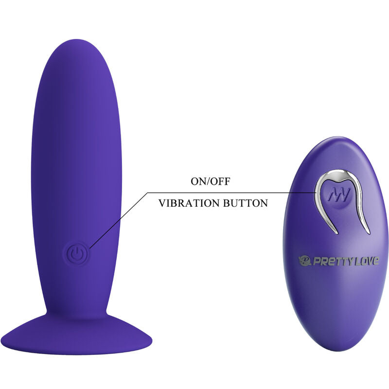 PRETTY LOVE - YOUTH PLUG VIBRATEUR ANAL AVEC TÉLÉCOMMANDE VIOLET