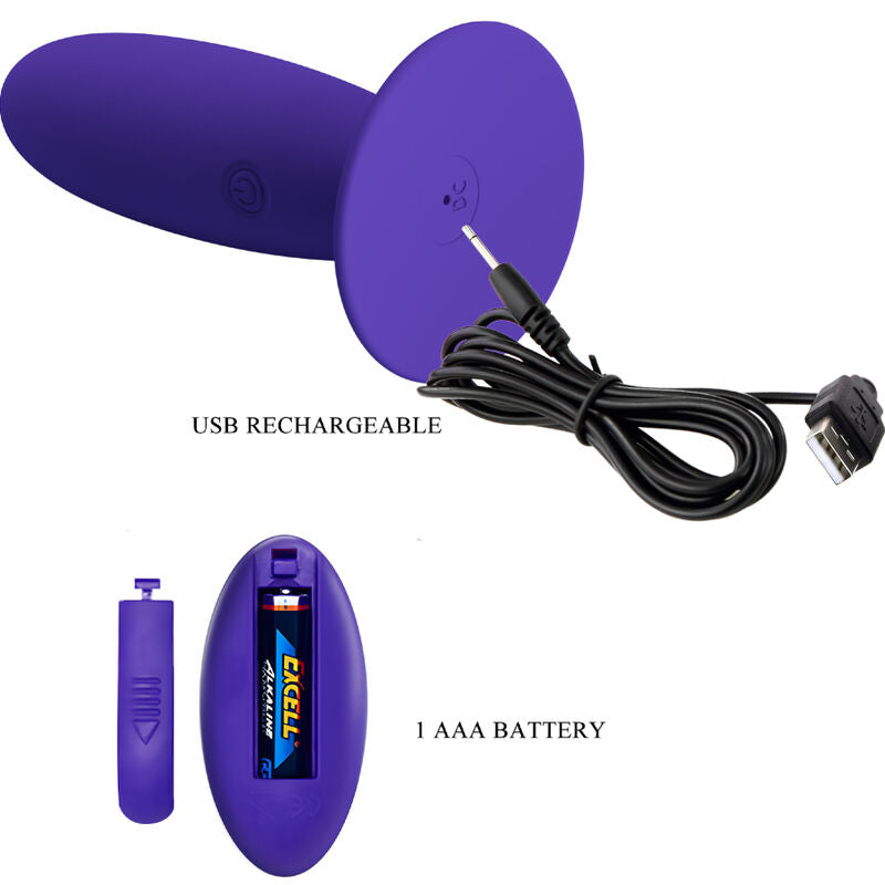 PRETTY LOVE - YOUTH PLUG VIBRATEUR ANAL AVEC TÉLÉCOMMANDE VIOLET