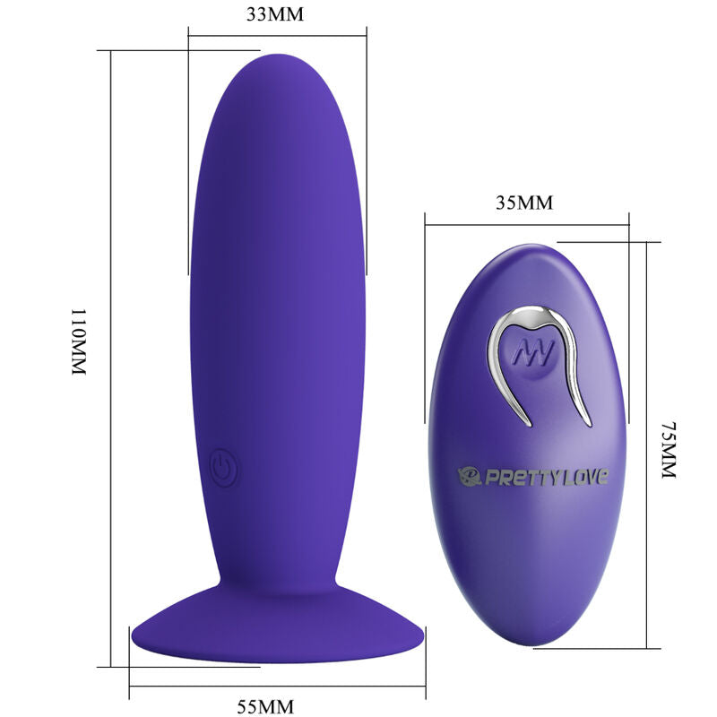 PRETTY LOVE - YOUTH PLUG VIBRATEUR ANAL AVEC TÉLÉCOMMANDE VIOLET