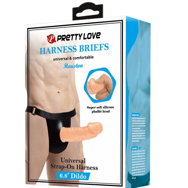 PRETTY LOVE - Harnas slip met Didlo inbegrepen