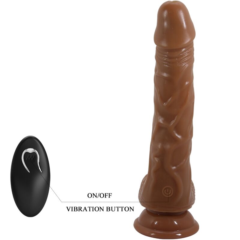 BAILE - BODACH REALISTISCHE VIBRATOR MET AFSTANDSBEDIENING ZUIGNAP