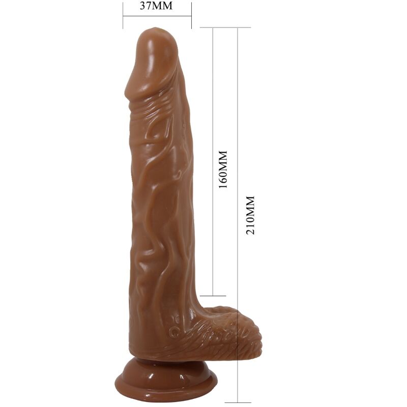 BAILE - BODACH REALISTISCHE VIBRATOR MET AFSTANDSBEDIENING ZUIGNAP