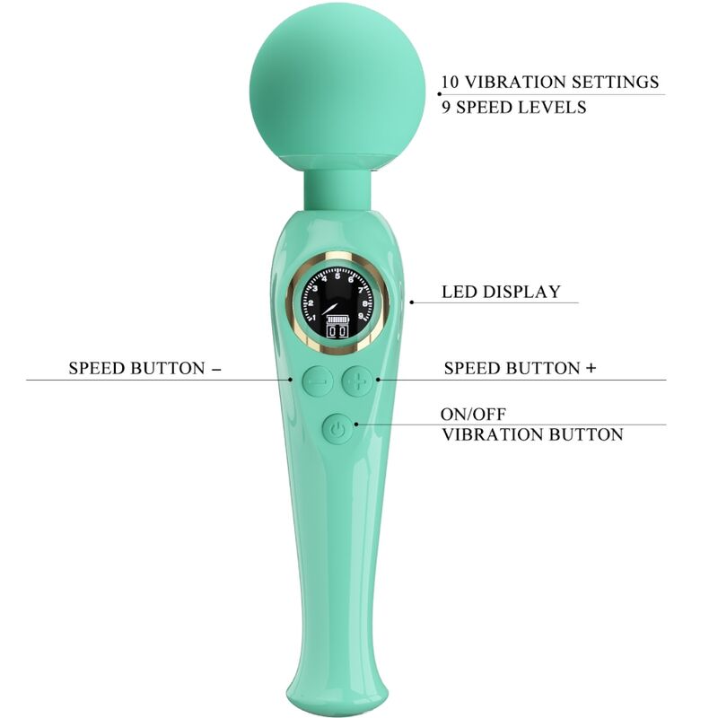 PRETTY LOVE - VIBRATEUR SKYLER GREEN WAND