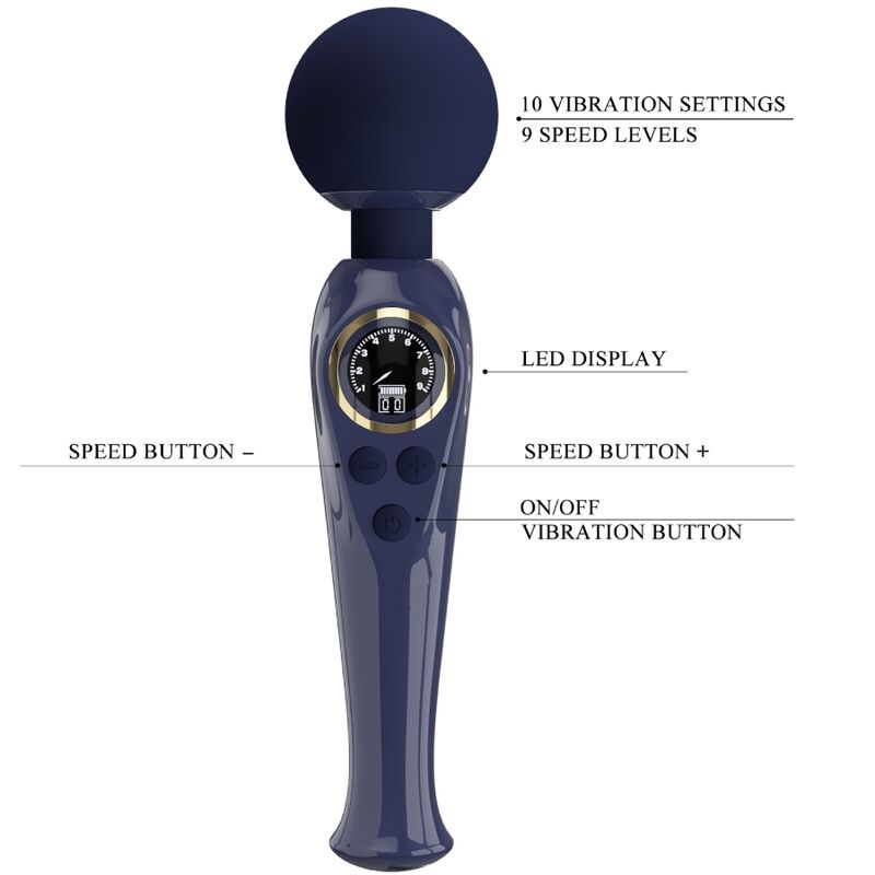 PRETTY LOVE - SKYLER VIBRATEUR ROD BLEU