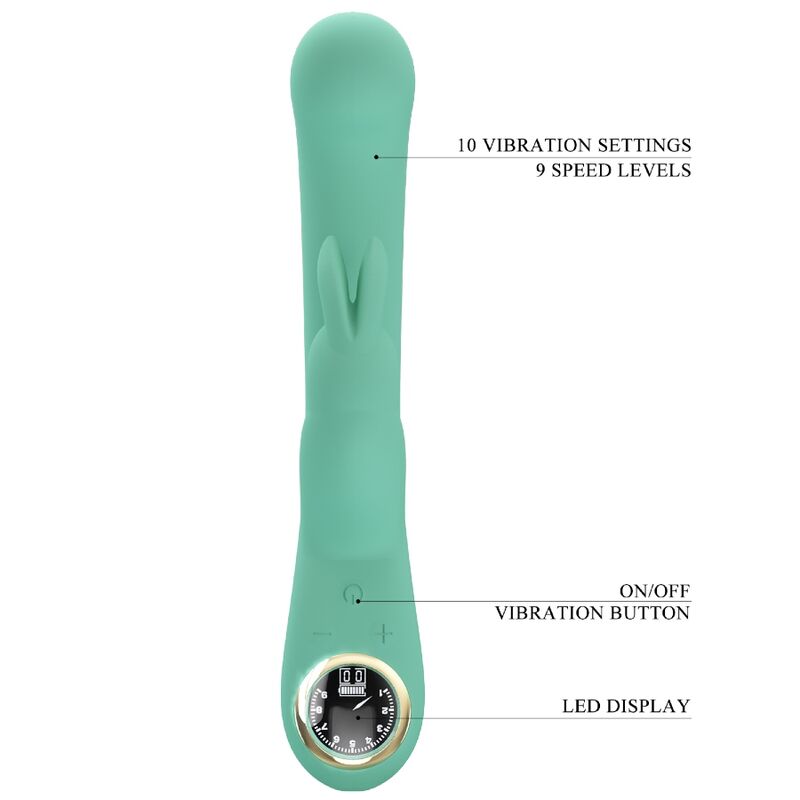 PRETTY LOVE - VIBRATEUR LAMAR RABBIT ET POINT G VERT