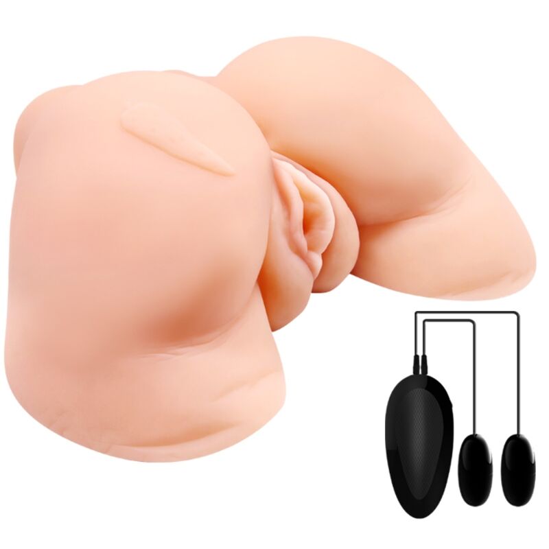 CRAZY BULL - VAGIN ET ANUS AVEC FILET DE VIBRATIONS RÉALISTES