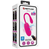 PRETTY LOVE - DOREEN WIEDERAUFLADBARES VIBRIERENDES EI MAGENTA MIT FERNBEDIENUNG