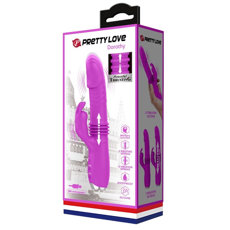 PRETTY LOVE - VIBRATEUR LAPIN RECHARGEABLE DOROTHY PURPLE