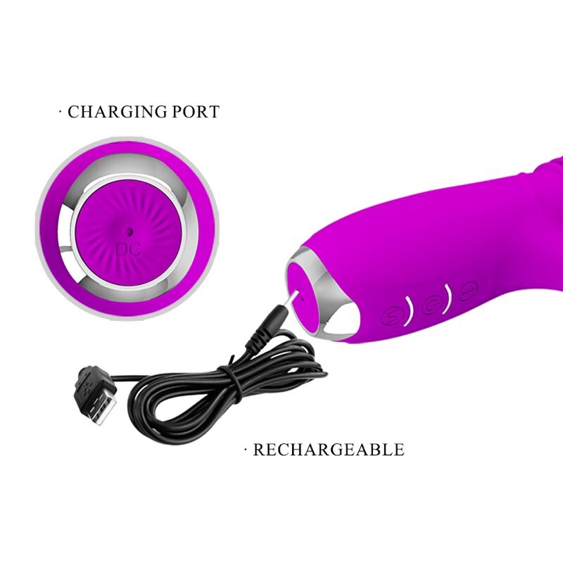 PRETTY LOVE - VIBRATEUR LAPIN RECHARGEABLE DOROTHY PURPLE