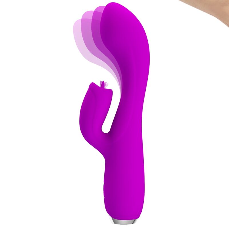 PRETTY LOVE - GLORIA VIBRATEUR LAPIN RECHARGEABLE, ÉTANCHE, VIOLET