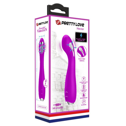 PRETTY LOVE - HECTOR VIBRATEUR ÉLECTRIQUE RECHARGEABLE ETANCHE VIOLET