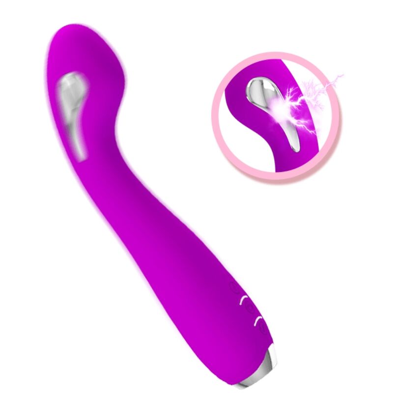 PRETTY LOVE - HECTOR RECHARGEABLE ELECTRIC SHOCK VIBRATOR WATERPROOF PURPLE